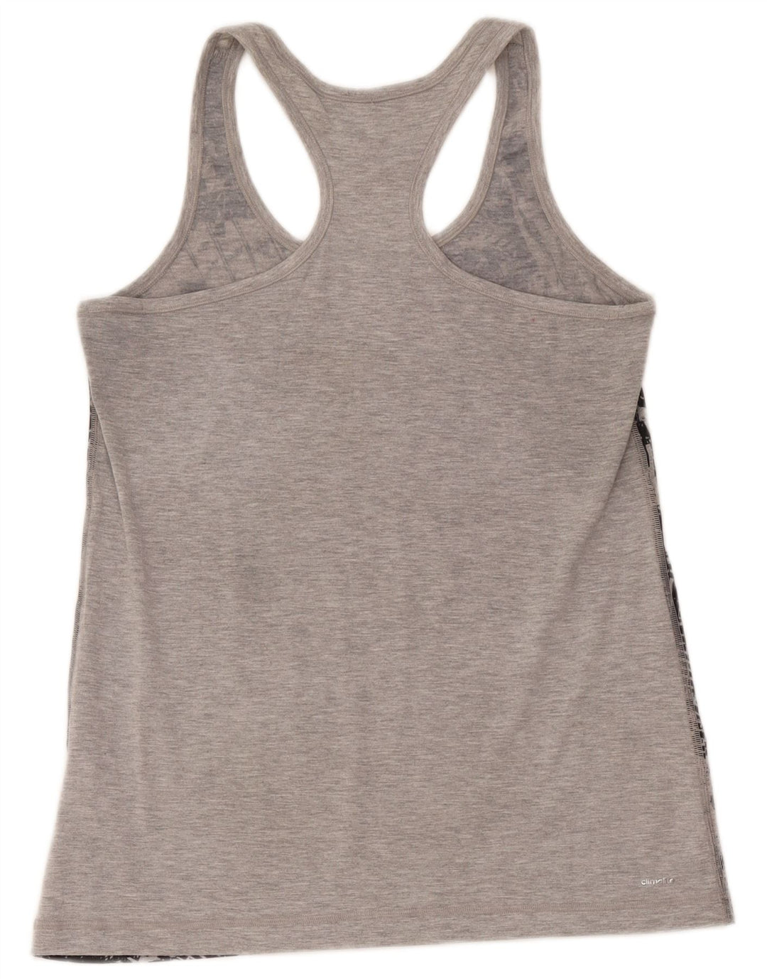Canotta grafica Adidas Climalite da donna UK 12/14 Grigio medio geometrico