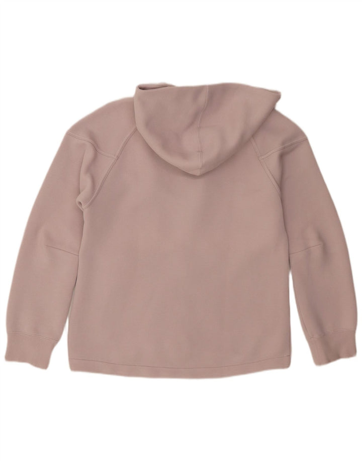 Felpa con cappuccio e zip da donna Nike UK 14 rosa medio