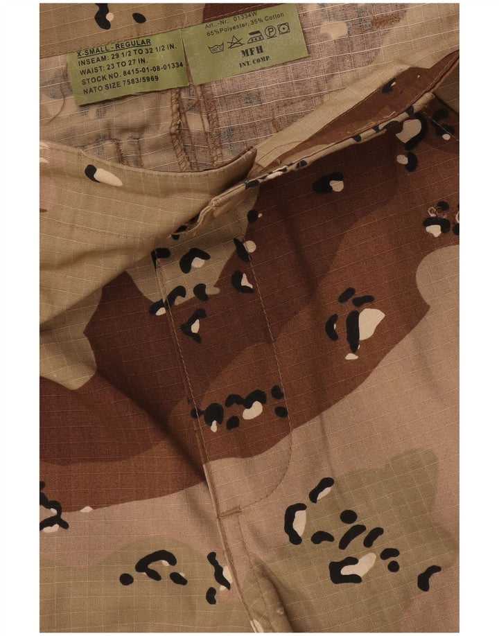 Pantaloni cargo regolari da donna MFH XS W26 L28 Poliestere mimetico beige