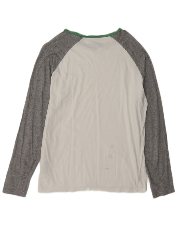 Jack & Jones - Top da uomo con vestibilità regolare, manica lunga, grande, colore bianco