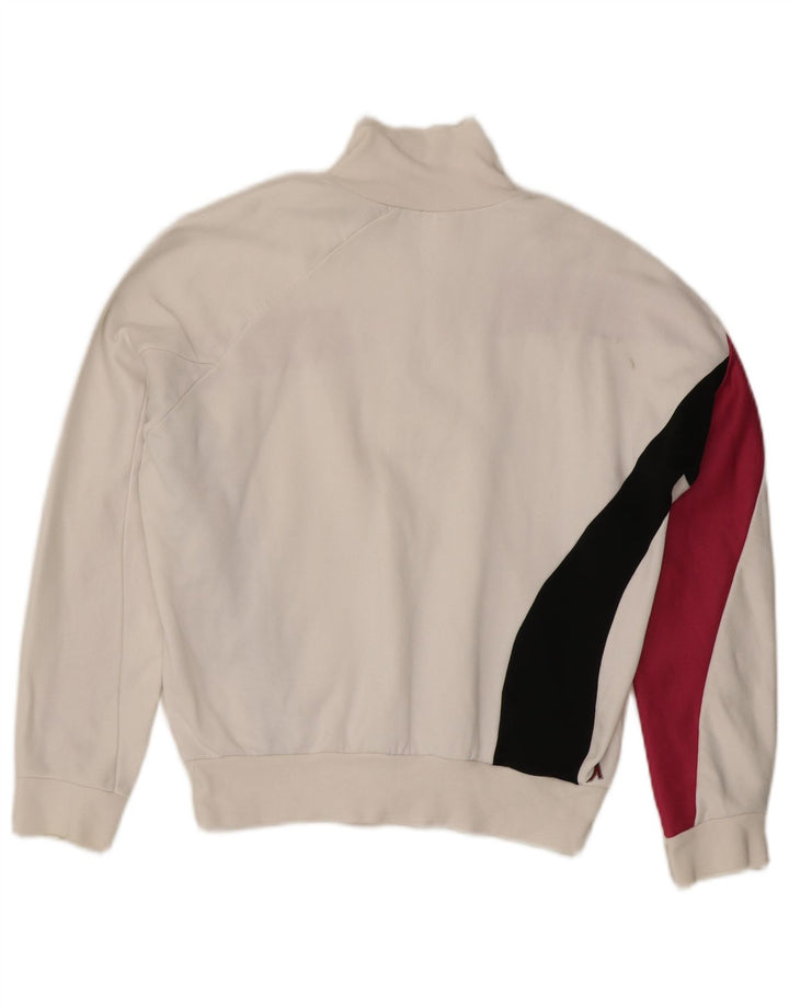 Felpa da donna con collo con zip LEVI'S UK 14 Medium White Colourblock