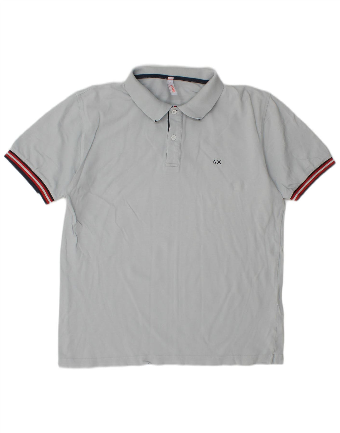 Polo da ragazzo SUN68 15-16 anni grande in cotone grigio