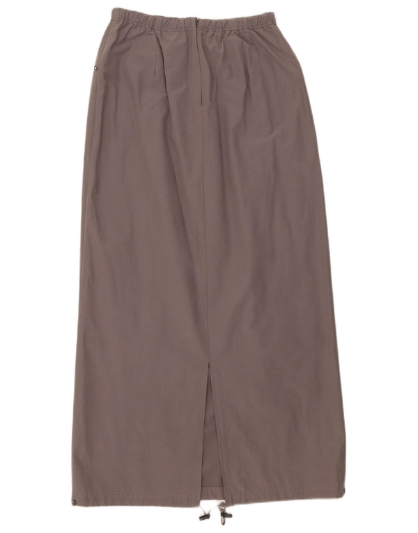 Champion Womens High Waist Maxi Skirt Large W30  Grey Cotton