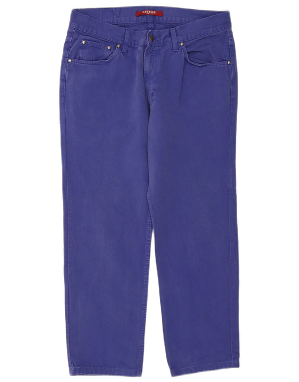 Pantaloni casual dritti Carrera da donna 700 IT 50 XL W34 L26 Blu cotone