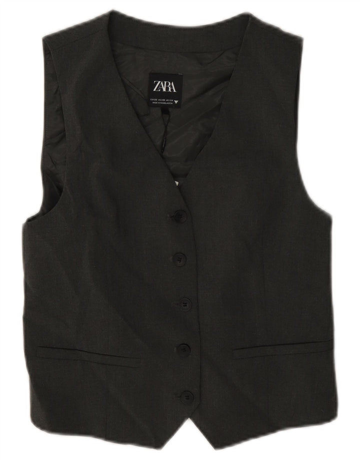 Gilet da donna Zara UK 6 XS poliestere grigio