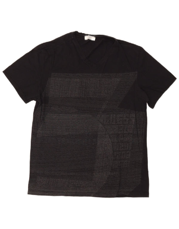 T-shirt grafica da uomo Guess grande nera