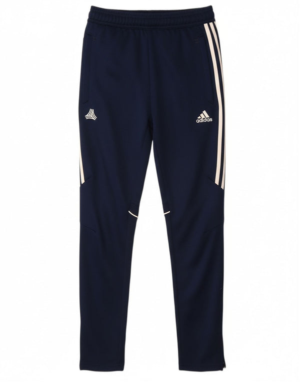 Pantaloni della tuta ADIDAS da ragazzo Climacool 11-12 anni in poliestere blu navy