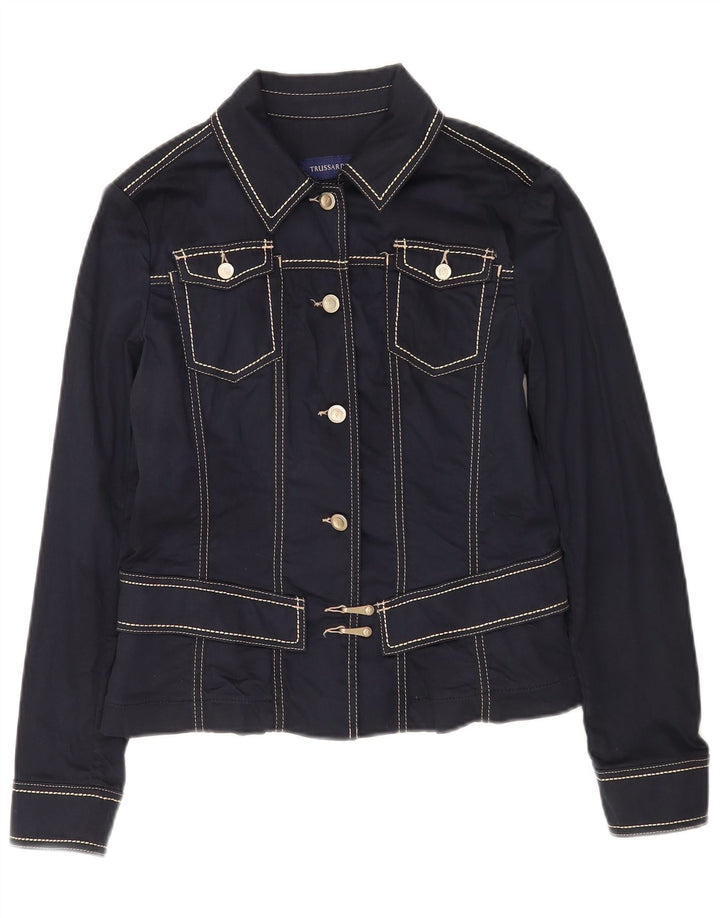Giubbotto Bomber Donna Trussardi Jeans IT 44 Blu Navy Medio