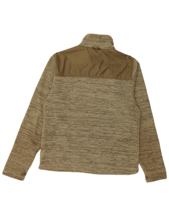JACK WOLFSKIN Giacca da tuta da uomo piccola in poliestere screziato color kaki