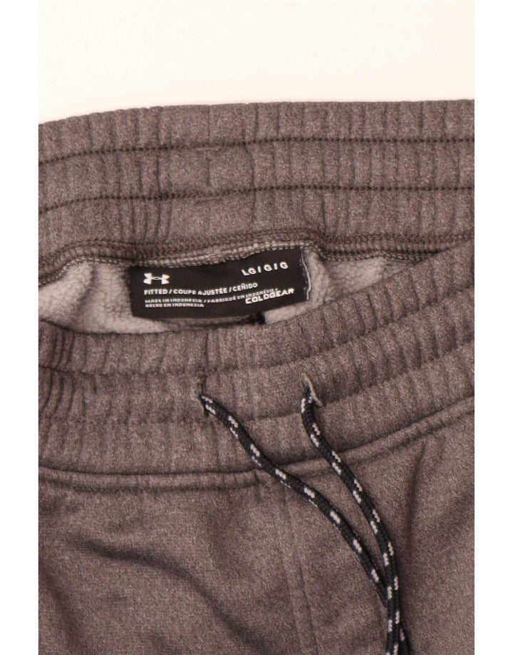 Pantaloni da tuta aderenti da uomo Under Armour, pantaloni da jogging, grandi, grigi screziati