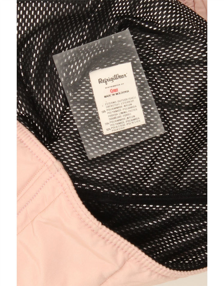 Giacca imbottita da donna Refrigiwear UK 16 grande nylon rosa