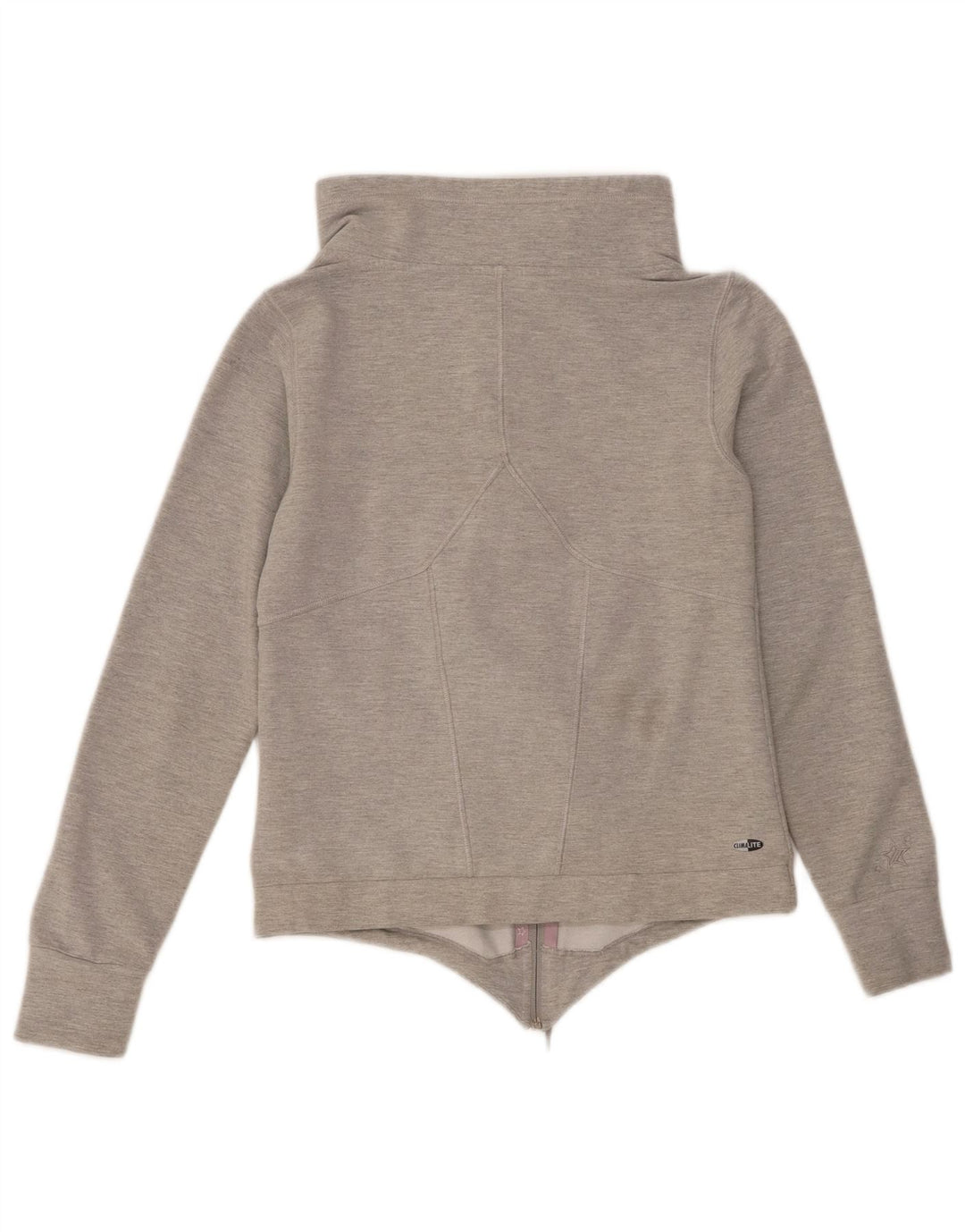 Giacca da ginnastica da donna Adidas UK 10 piccola in cotone grigio