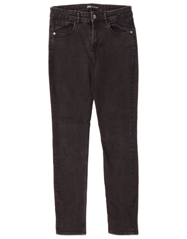 Jeans skinny da donna Zara EU 38 Small W28 L26 cotone nero