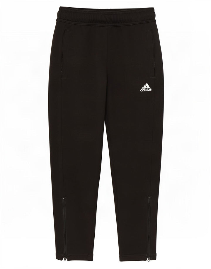 Pantaloni della tuta da ragazzo Adidas 7-8 anni in poliestere nero