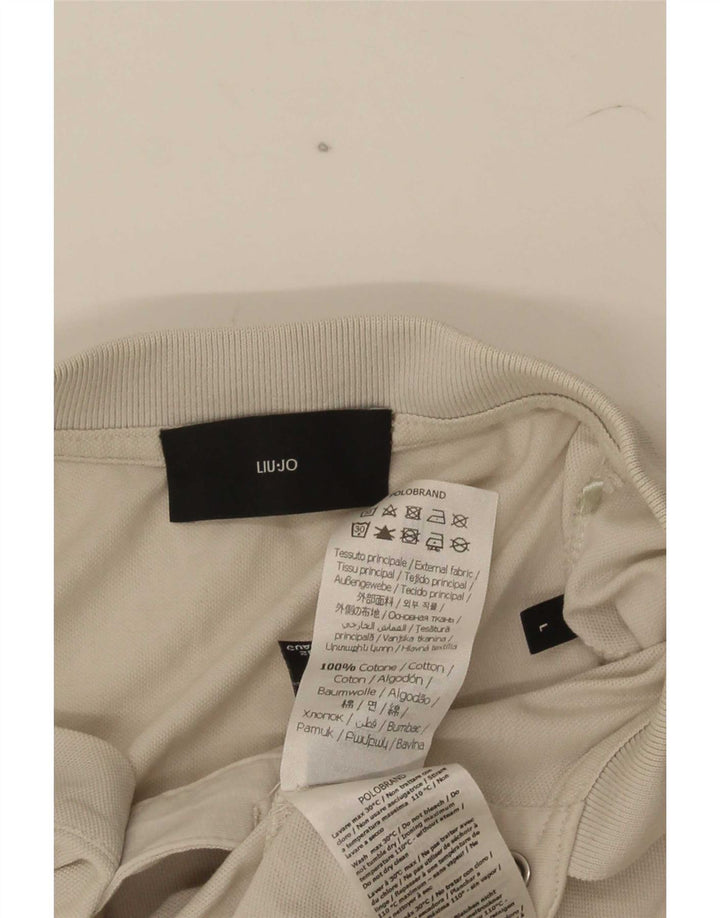 Polo Uomo Liu Jo Large Beige In Cotone