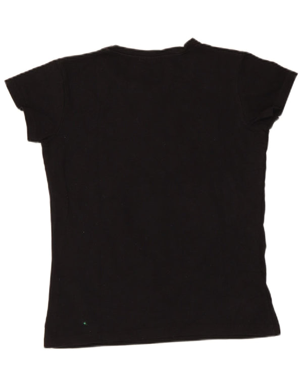 T-shirt grafica per ragazze Umbro Top 15-16 anni 2XL cotone nero
