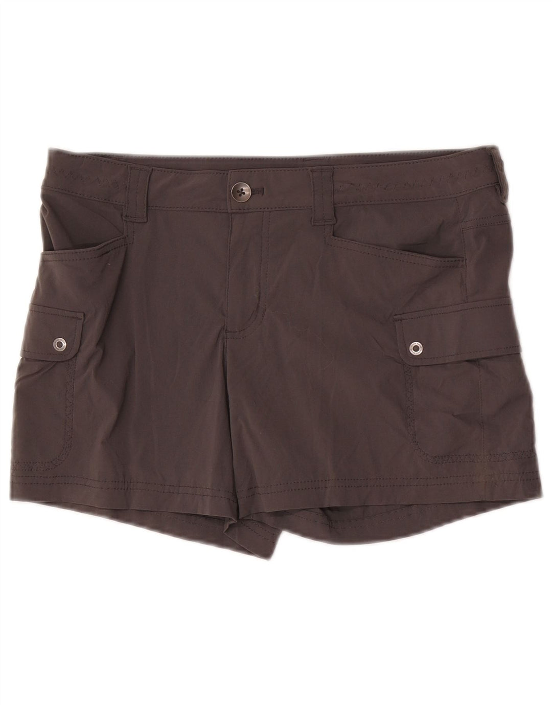 Pantaloncini cargo da donna Eddie Bauer US 8 Medium W32 Nylon grigio
