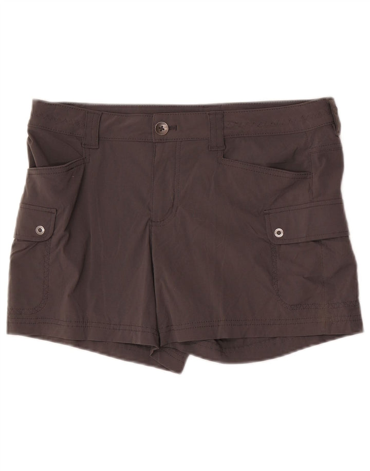 Pantaloncini cargo da donna Eddie Bauer US 8 Medium W32 Nylon grigio