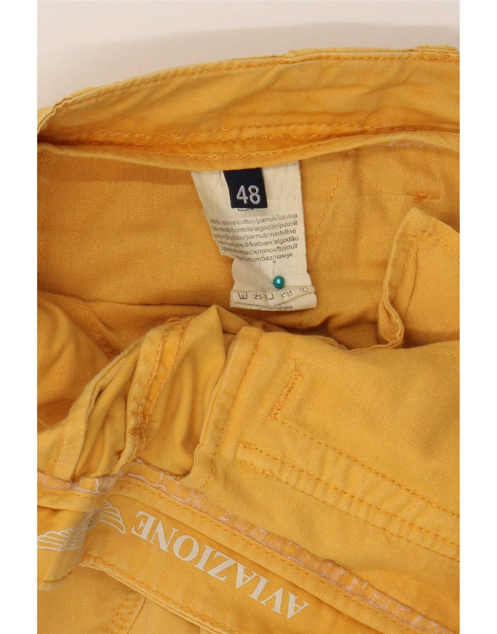 Pantaloncini cargo da uomo Aviazione Navale IT 48 Medium W34 Cotone giallo