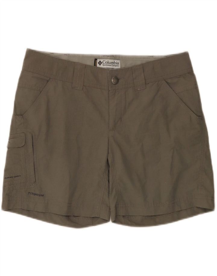 Pantaloncini cargo Columbia da donna in titanio US 6 Medium W32 Grey Tactel