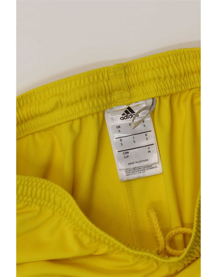Pantaloncini sportivi Adidas Climalite da uomo piccoli in poliestere giallo