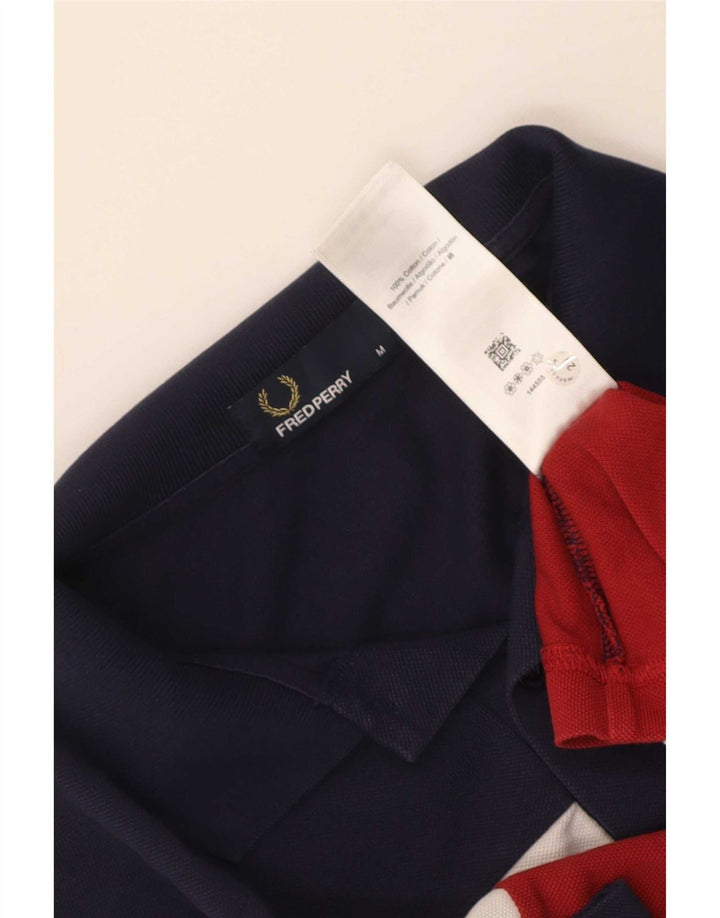 Polo da uomo Fred Perry in cotone color block medio multicolore