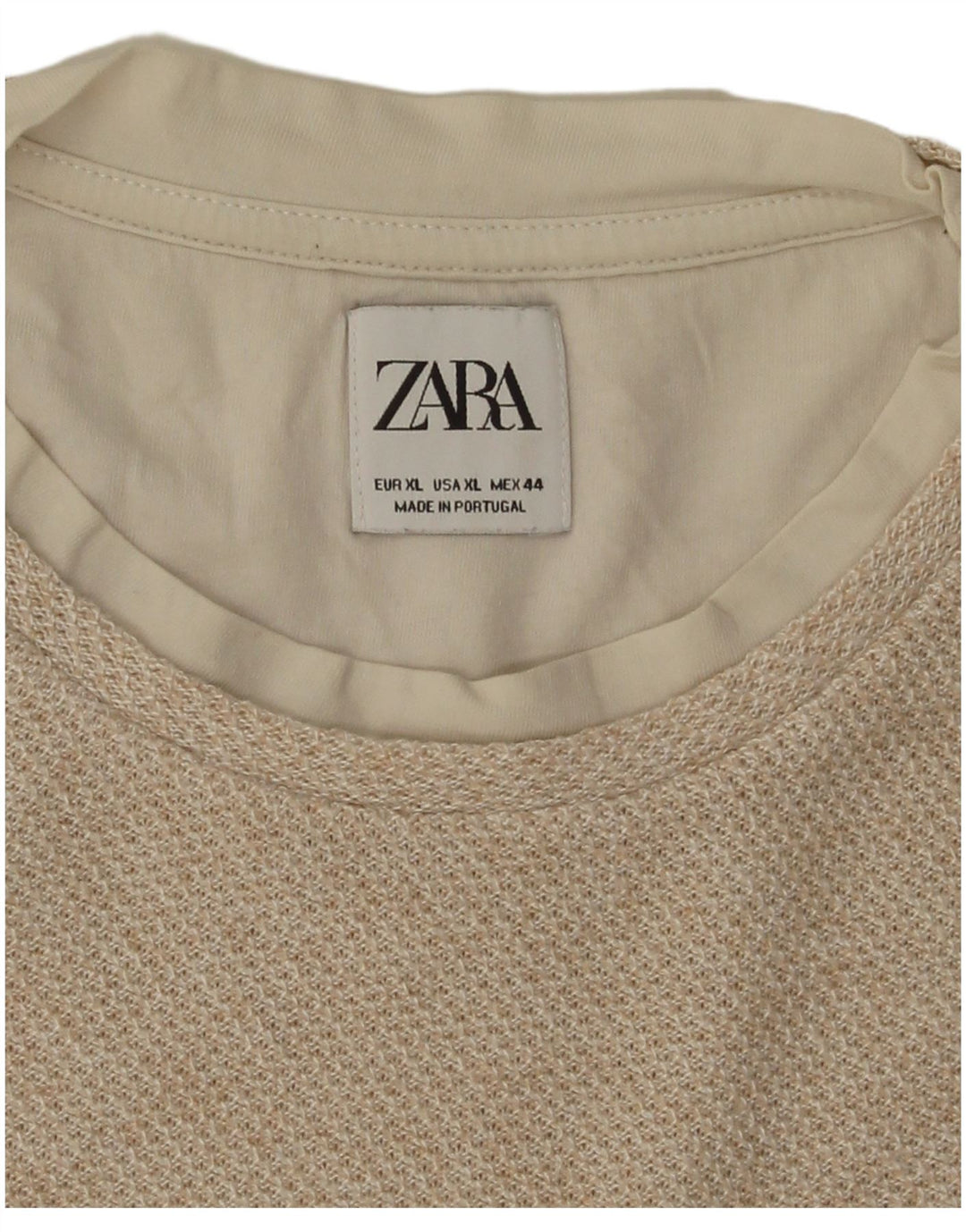 T-shirt Zara da uomo Top XL Beige