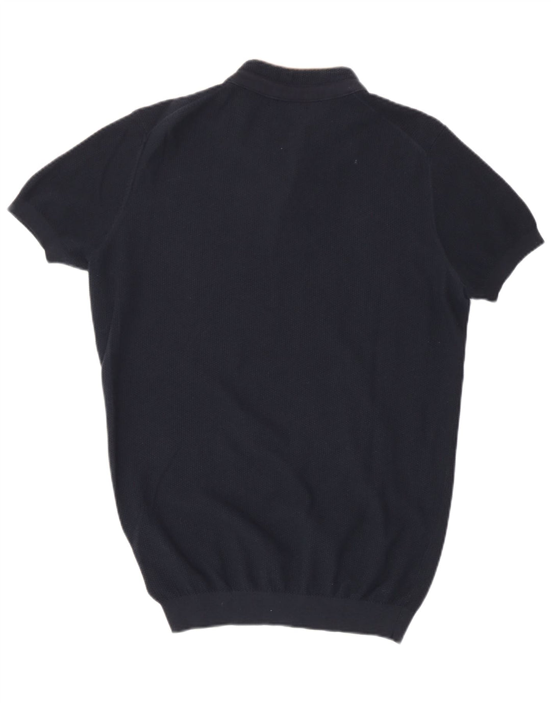 Polo da uomo Massimo Dutti in cotone blu navy medio