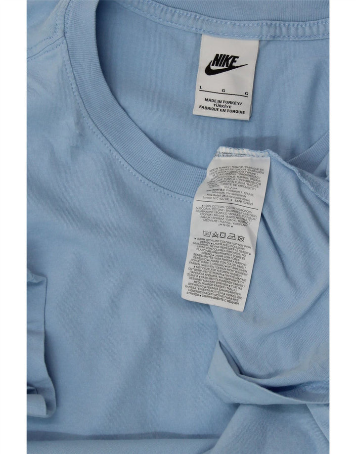 T-shirt da donna NIKE Top UK 16 grande cotone blu