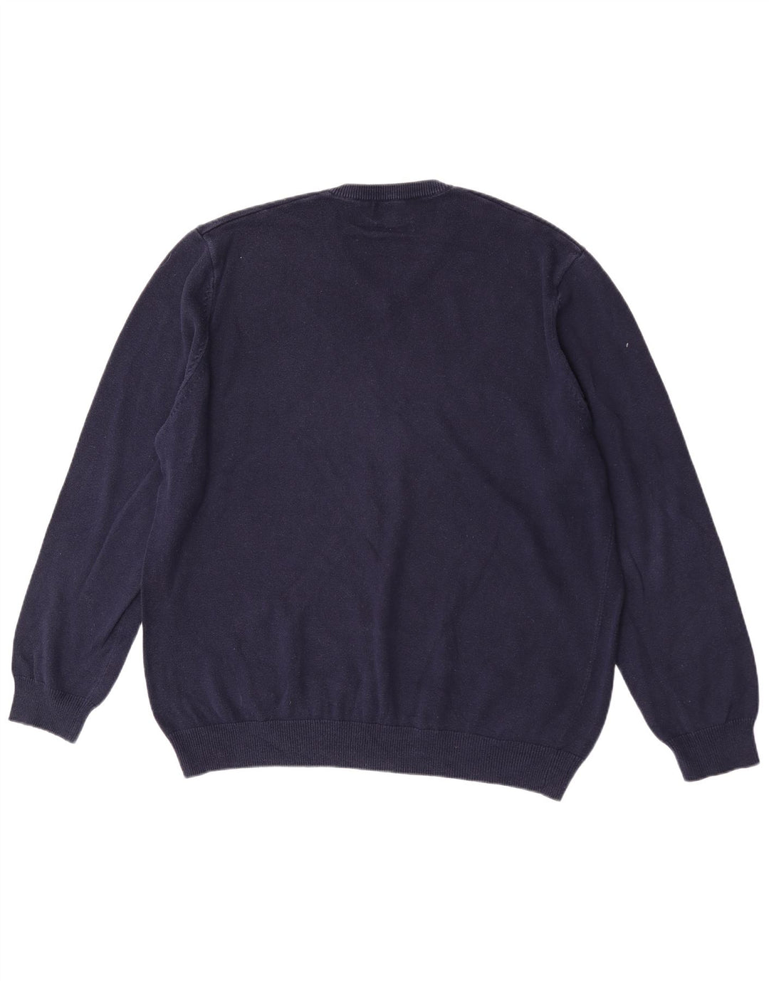 Maglione maglione con scollo a V da uomo Marks & Spencer 2XL cotone blu navy