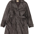 Cappotto In Pelle Donna Conbipel IT 46 Large Pelle Nera