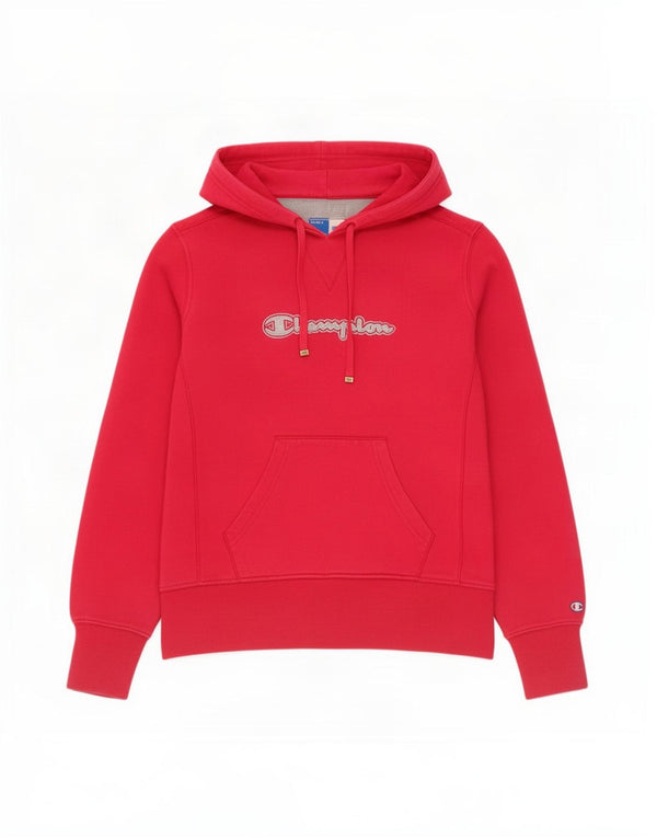 Felpa con cappuccio grafica Champion Heritage Classics da donna UK 12 Rosa medio