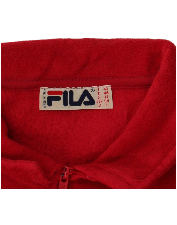 Giacca in pile Fila Uomo IT 48 Medio Rosso