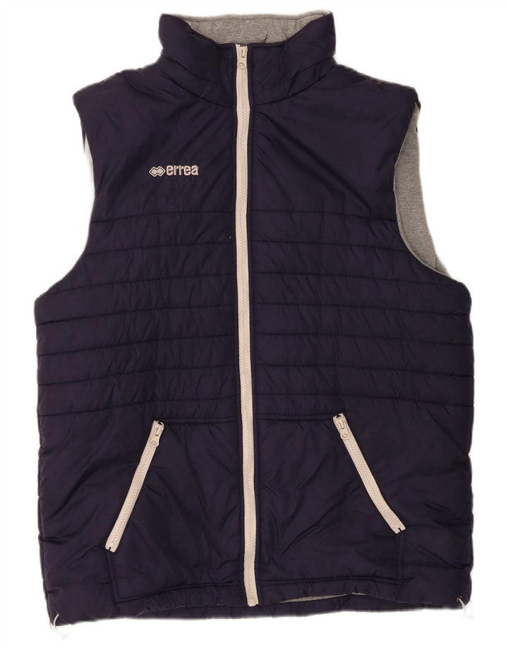 Gilet Imbottito da Uomo Errea UK 40 Large Blu Navy Nylon