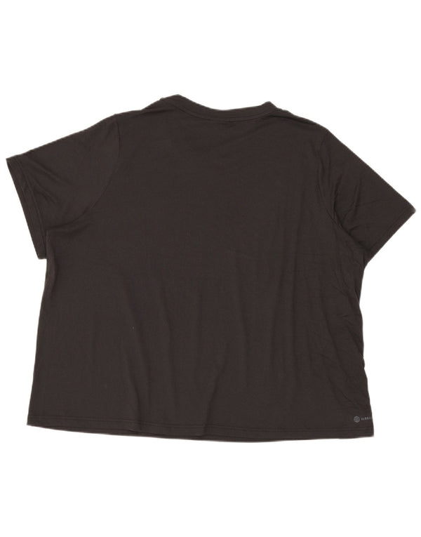 Maglietta Adidas Aeroready da donna UK 24/26 2XL poliestere nero