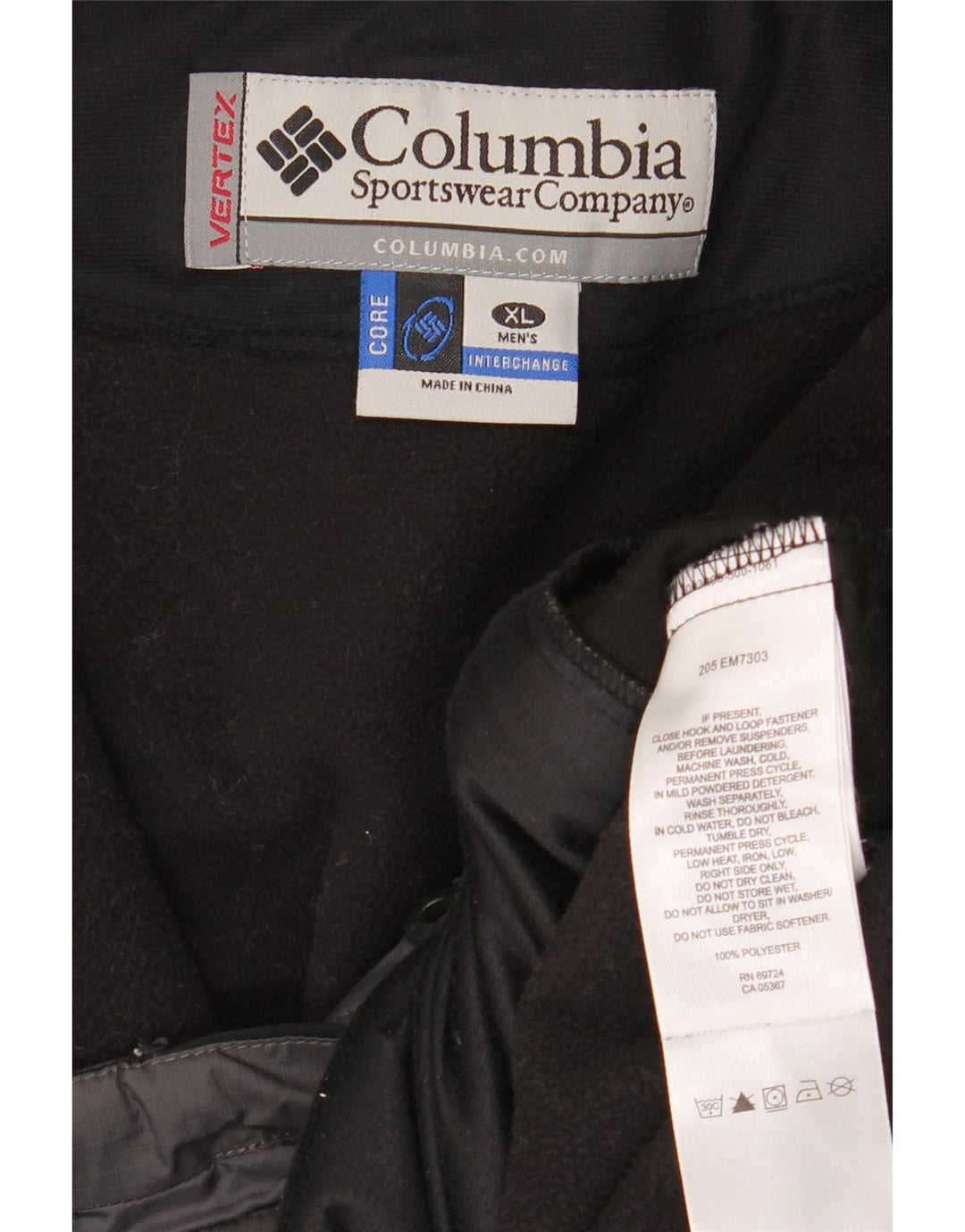 Giacca a vento con cappuccio Columbia Interchange da uomo UK 42 XL Nera