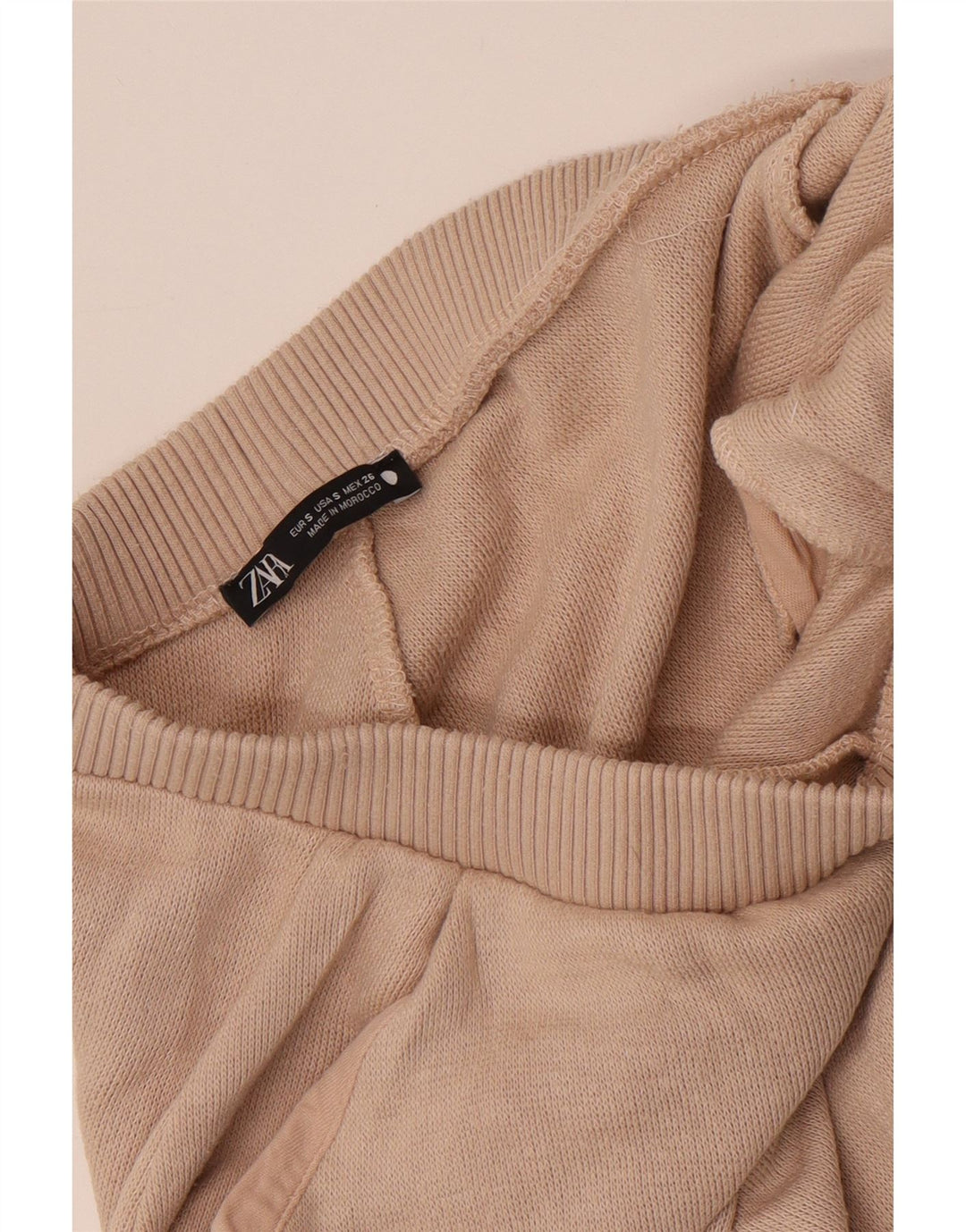 Pantaloni da tuta da donna ZARA Joggers UK 8 Small Beige