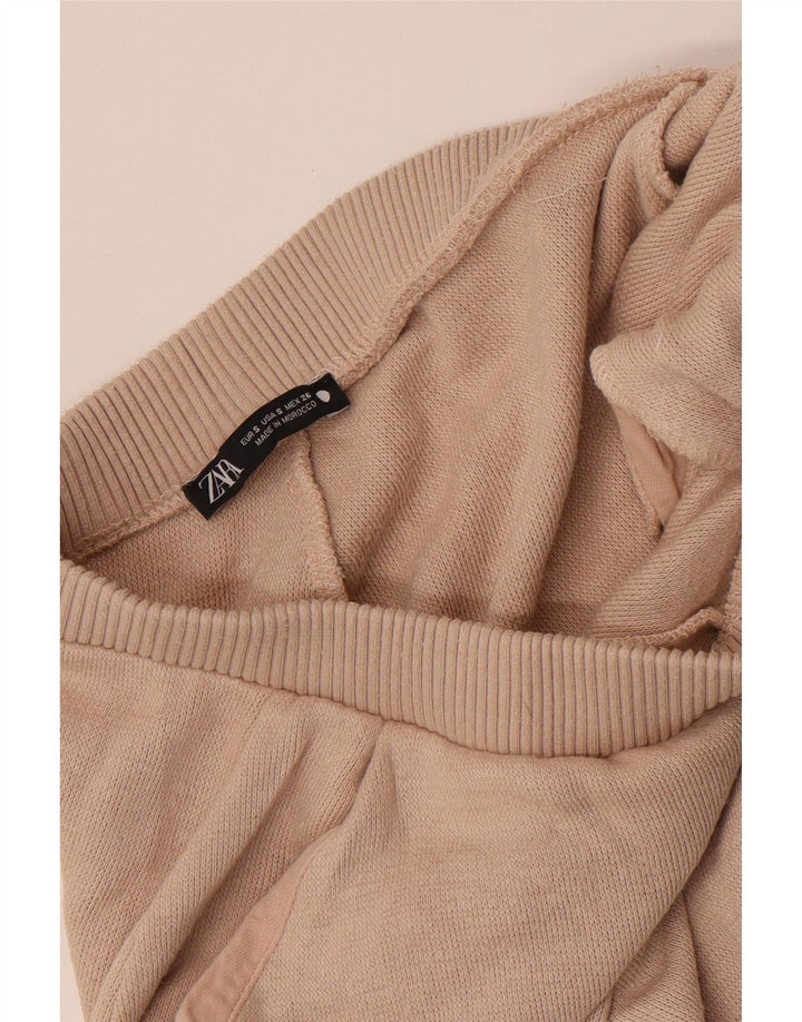 Pantaloni da tuta da donna ZARA Joggers UK 8 Small Beige