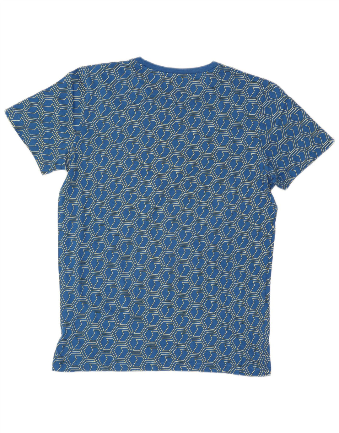 T-shirt grafica da uomo Jack & Jones Top blu medio geometrico