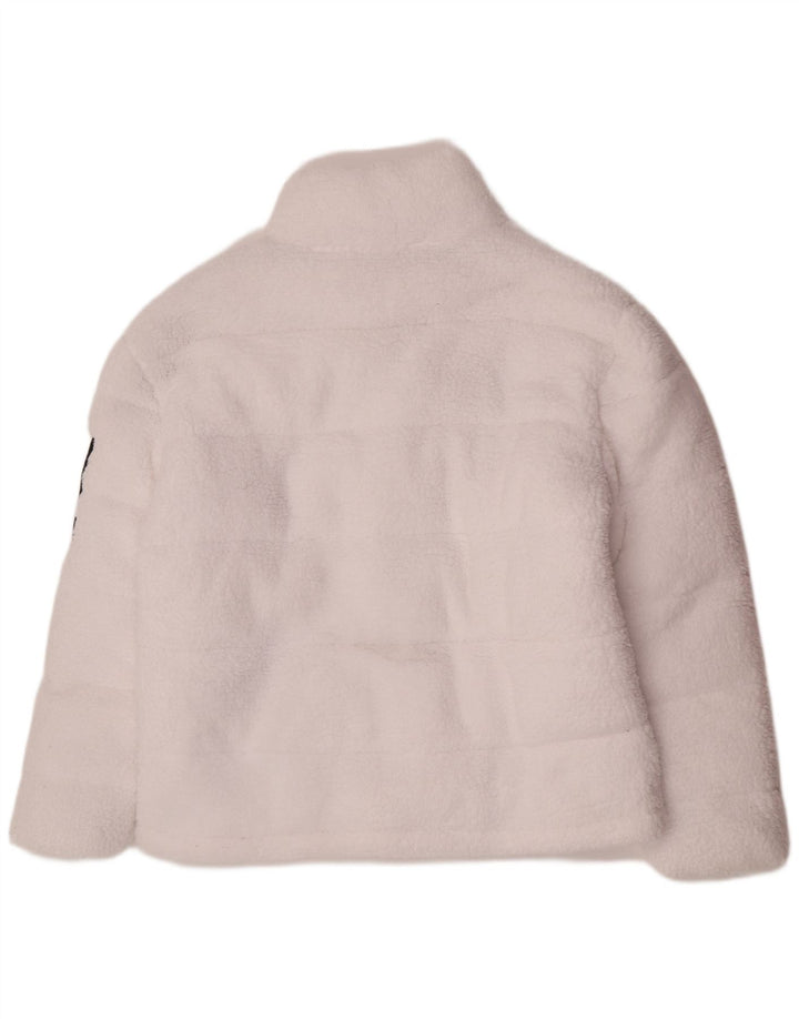 Giacca imbottita in pile da donna Ellesse UK 14 Large White Poliestere Sports