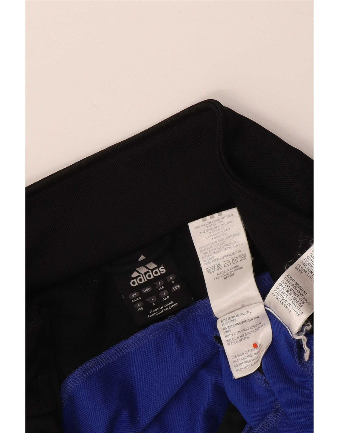 Giacca da tuta da uomo Adidas UK 46/48 XL Poliestere color block blu