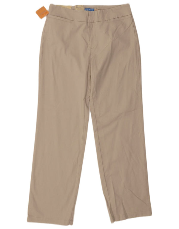DOCKERS Pantaloni casual dalla vestibilità preferita da donna US 12 Large W30 L31 Beige