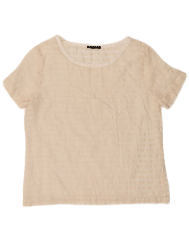 Camicetta da donna SISLEY Top UK 12 medio a righe bianco sporco