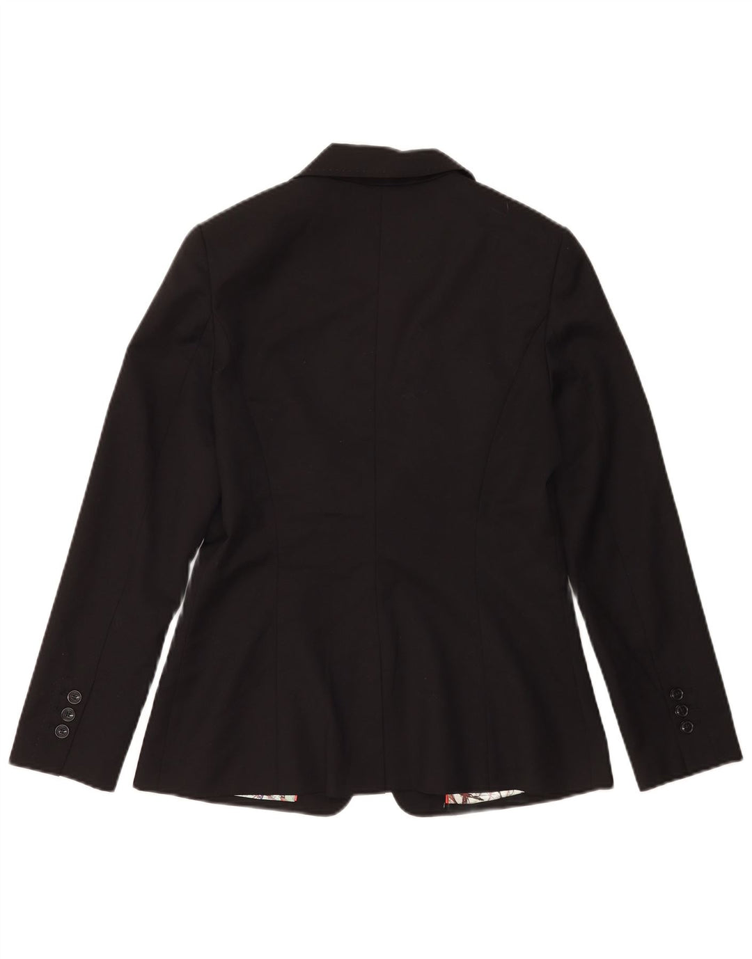 Giacca blazer da donna a 1 bottone Ted Baker taglia 3 media lana nera