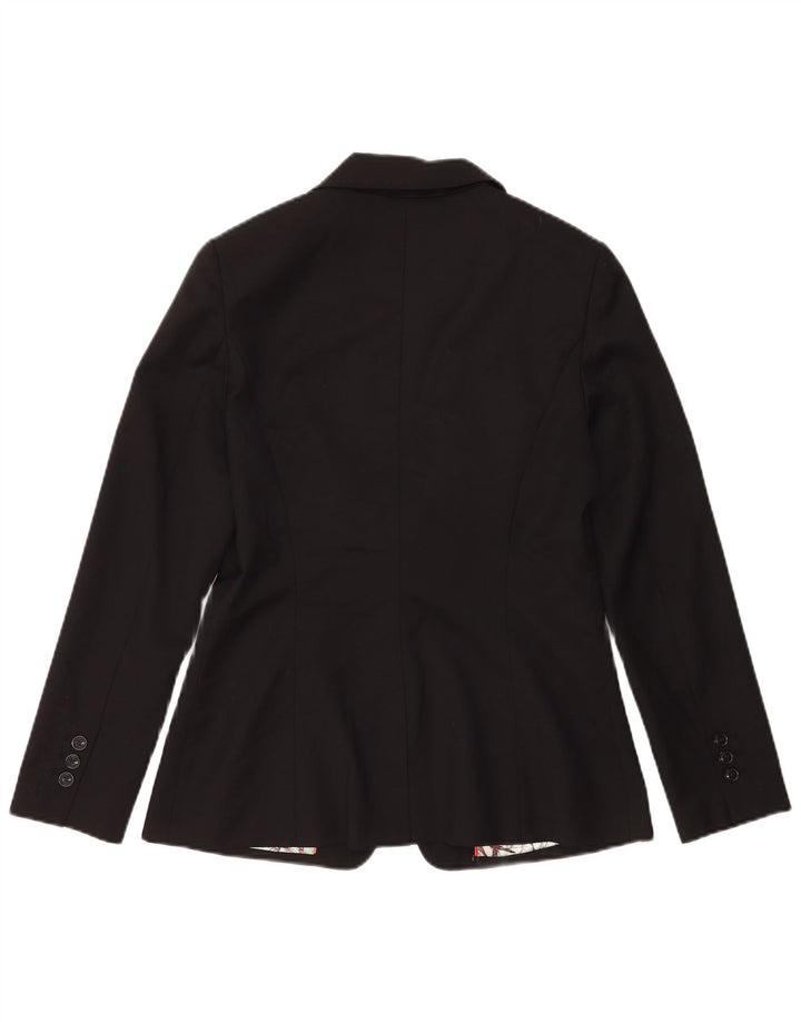 Giacca blazer da donna a 1 bottone Ted Baker taglia 3 media lana nera