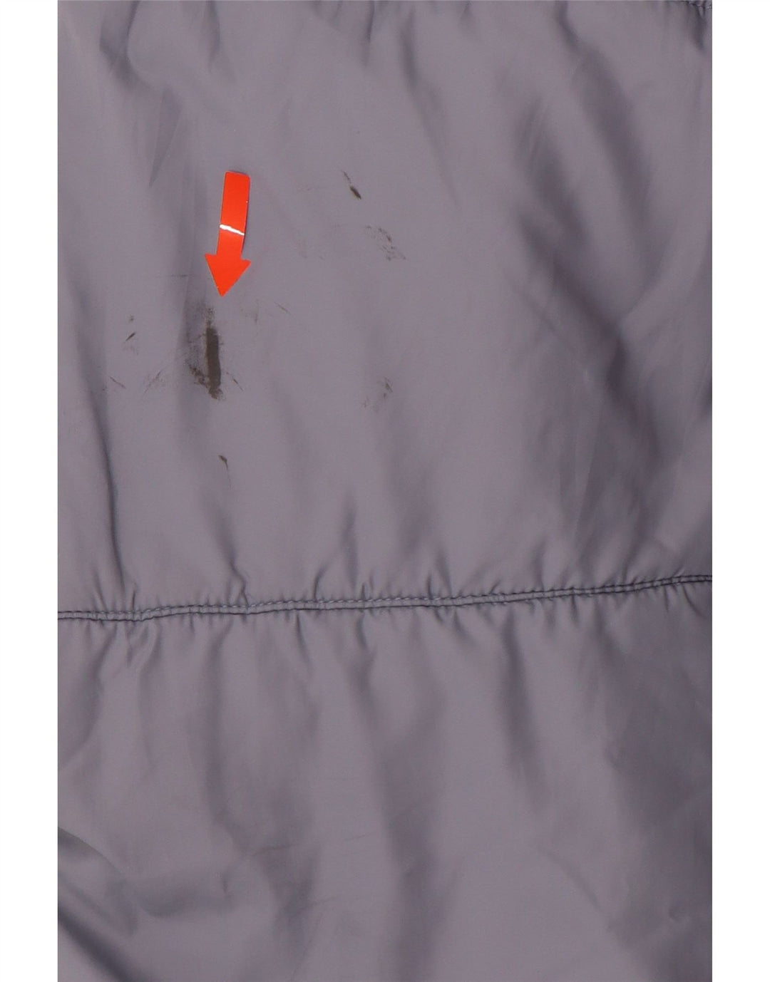 Giacca imbottita con cappuccio con grafica NIKE da donna UK 18 XL poliestere blu