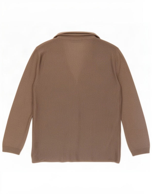 Maglione cardigan aperto da donna Massimo Dutti UK 12 Grigio medio