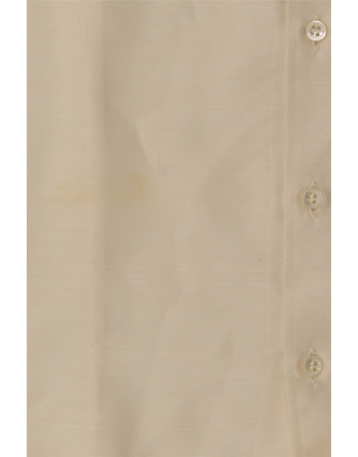 VINTAGE Womens Shirt Size 38 Medium Beige Polyester Vintage Vintage and Second-Hand Vintage from Messina Hembry 