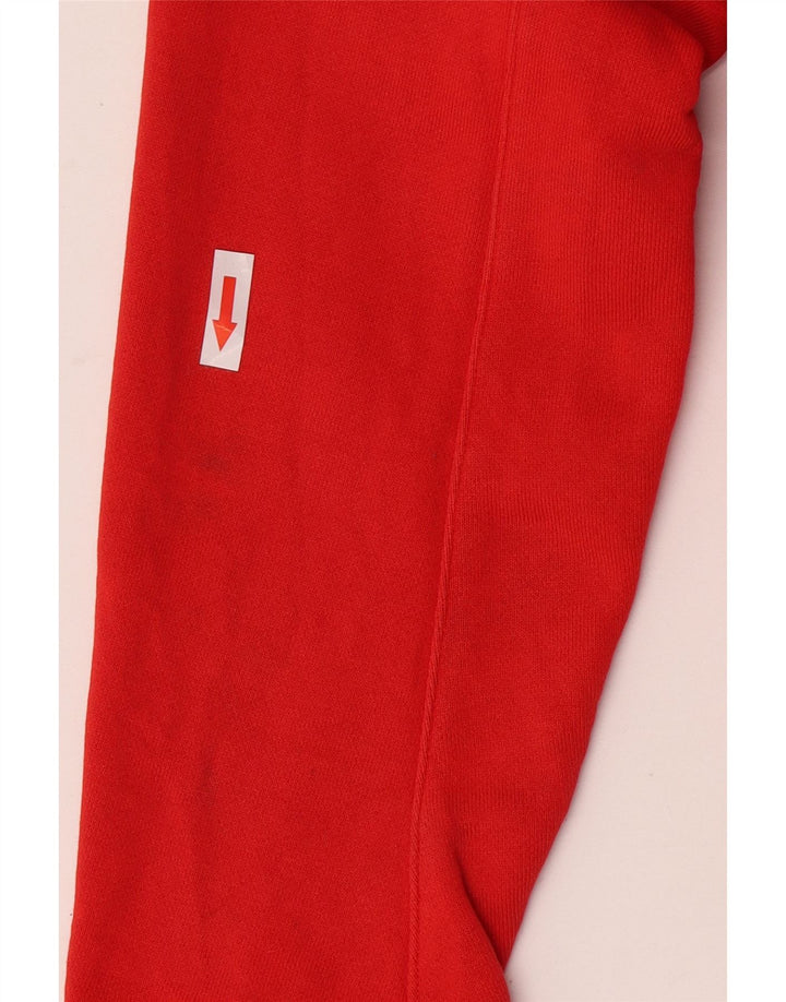 Felpa con cappuccio e zip NIKE da uomo XL in cotone rosso