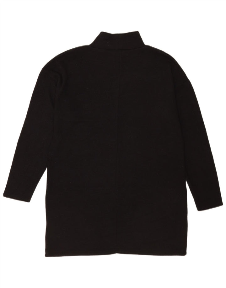 Abito maglione oversize a maniche lunghe da donna Zara UK 10 piccolo poliestere nero